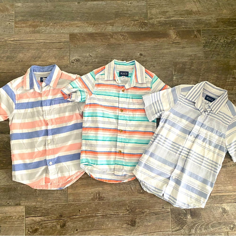 Lot of 3 Boys button up shirts size 5/6
